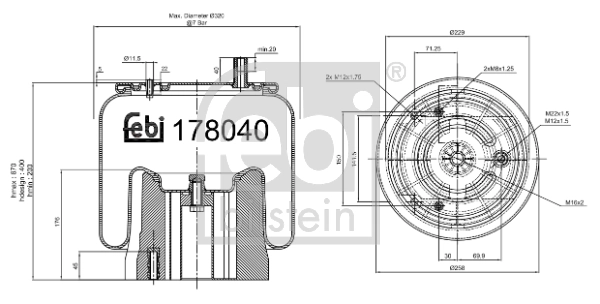 Bellow, air suspension